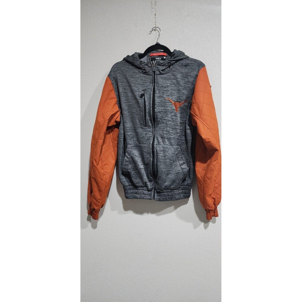 Franchise Club Longhorn College Grid Game Full-Zip Mixed Media Hoodie Jacket SP